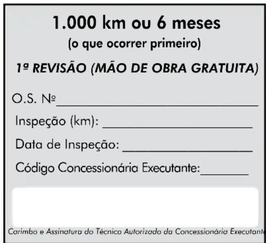 Honda Biz 110i (2016) - Revisões com Mão de Obra Gratuita - 2