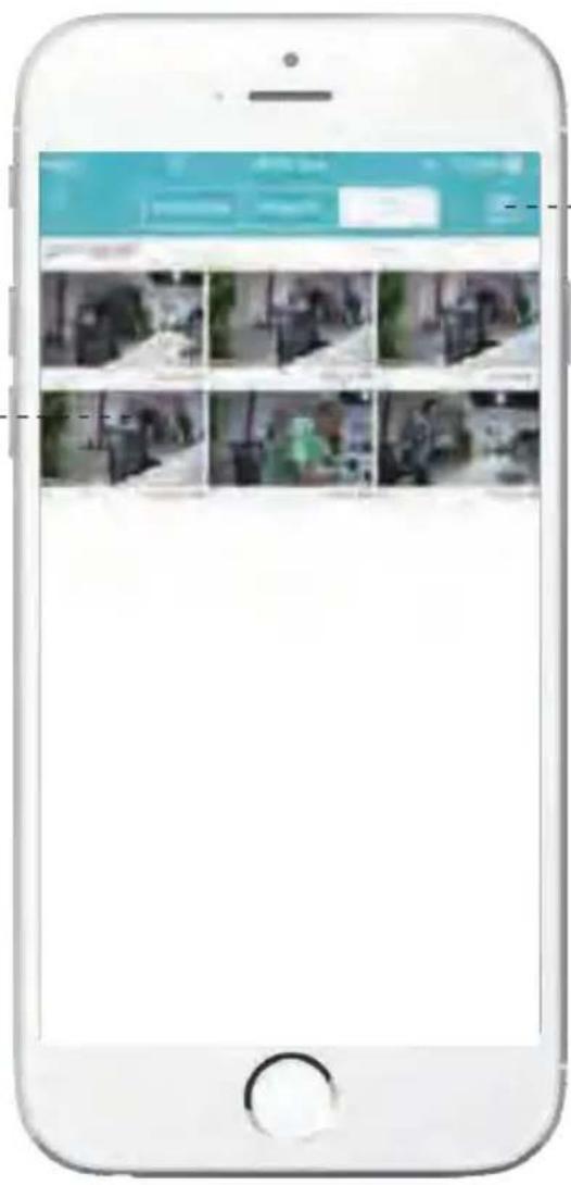 Smartphone screen displaying a web interface with multiple video thumbnails and Chinese text overlays.