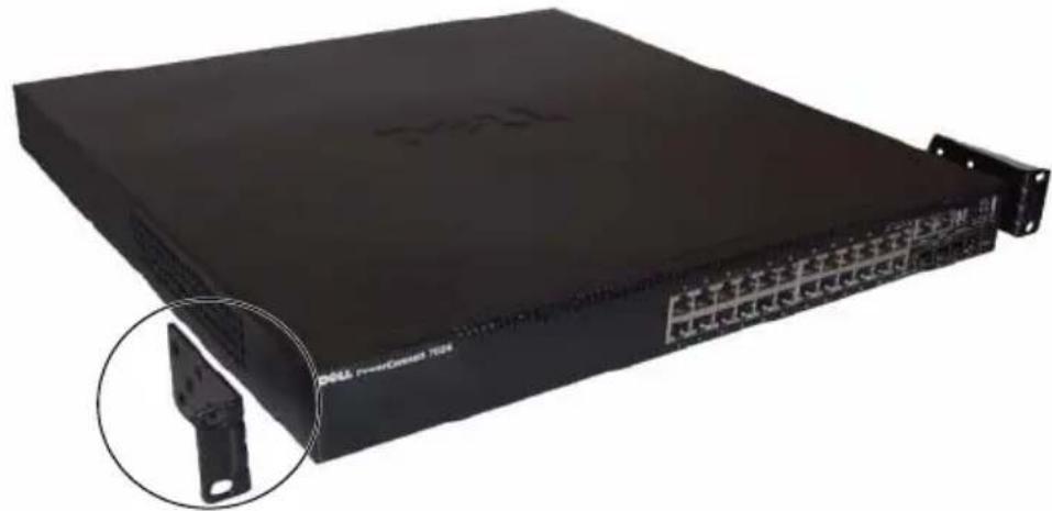 DELL PowerConnect 7024F - Instalação em rack - 4