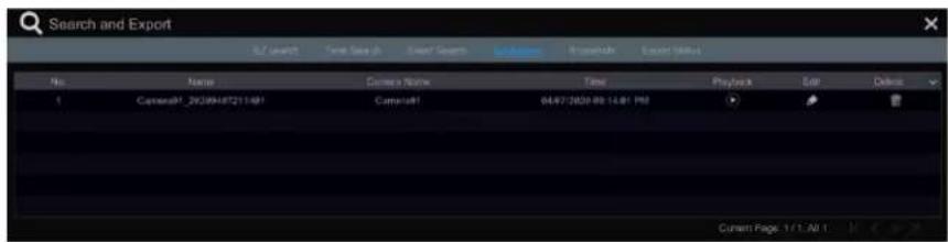 Search and Export S.F. search Free Search Event Search Win Address Hisparch Excel Outlook No. Name Cancel x Now 时间 Playback Ctrl 1 Cancel01_29209487211491 Cancel01 04/07/2020.09 14:01 PM Curnart Page 1 / 1 / All 1