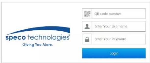 speco technologies® Giving You More. QR code number Enter Your Username Enter Your Password Login