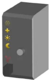 Velbus VMB1TCW - Anti-freeze, night, day or comfort mode indication - 4