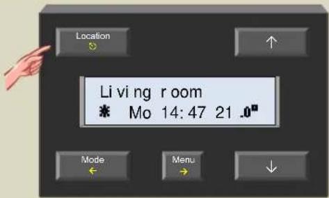 Location Li vi ng room * Mo 14: 47 21 .0" Mode Menu