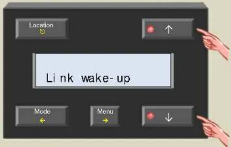 Location Link wake-up Mode Menu