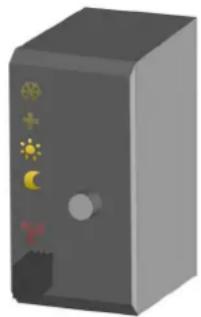 Velbus VMB1TCW - Anti-freeze, night, day or comfort mode indication - 3