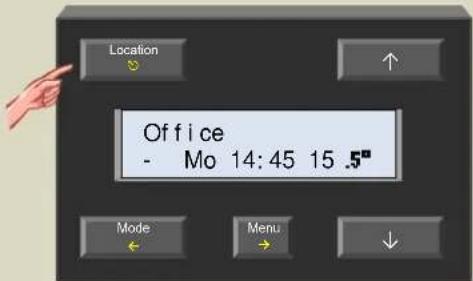 Location Office - Mo 14:45 15 .5" Mode Menu