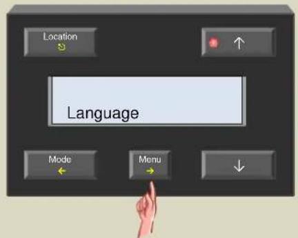 Location Language Mode Menu