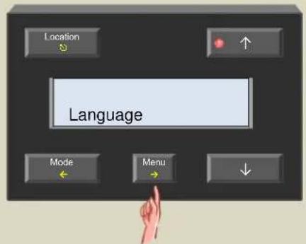 Location Language Mode Menu