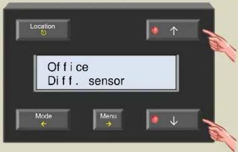 Location Office Diff. sensor Mode Menu