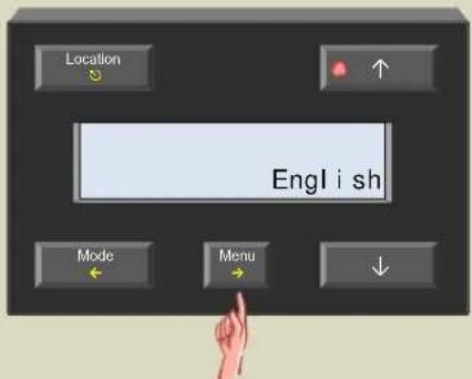 Location Engl i sh Mode Menu
