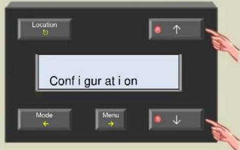 Location ↑ Config ur at i on Mode Menu