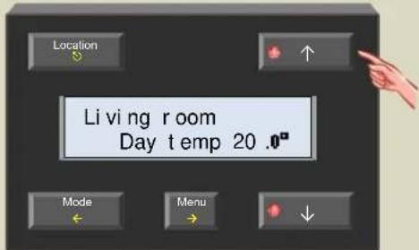 Location Living room Day temp 20 .0° Mode Menu