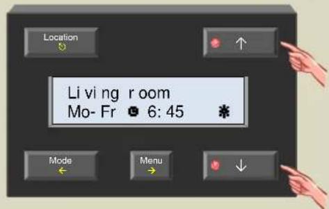Location Li vi ng room Mo- Fr 6: 45 Mode Menu