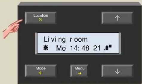Location Li vi ng room * Mo 14:48 21 .0" Mode Menu
