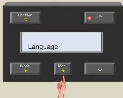 Location Language Mode Menu