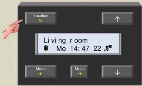 Location Living room * Mo 14:47 22 .5" Mode Menu