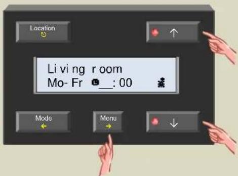 Location Li vi ng room Mo- Fr : 00 Mode Menu