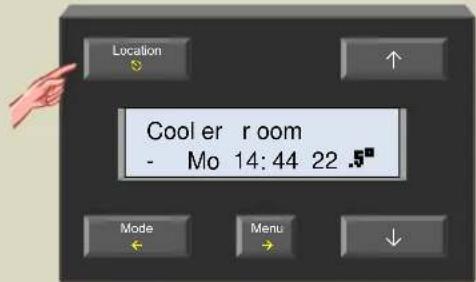 Cool er room - Mo 14:44 22 .5° Mode Menu