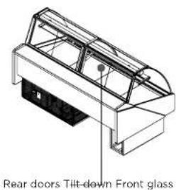 Rear doors Tilt down Front glass