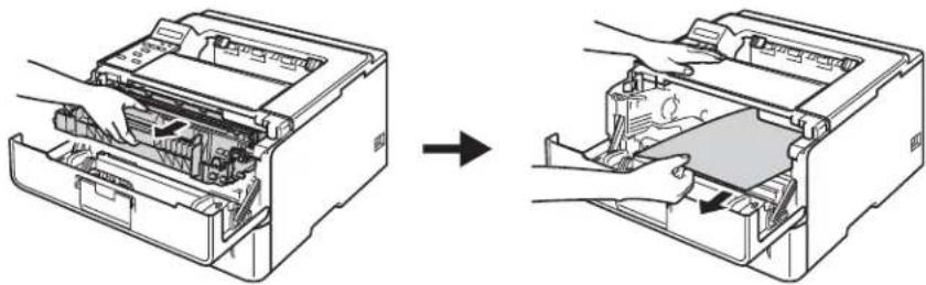 BROTHER HL-6182DW - O papel está preso na parte traseira da máquina - 2