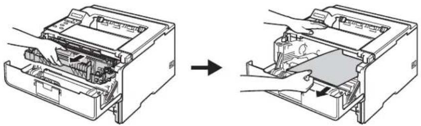 BROTHER HL-6182DW - O papel está preso dentro da máquina - 4