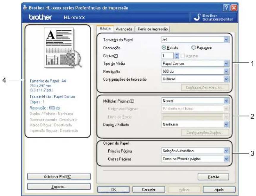 Brother HL-xxxx series Preferências de Impressão brother HL-xxxx Brother Solutions Center Básica Avançada Peris de Impressão Tamanho do Papel A4 Orientoção Rotato Pajagem Copies(Z) 1 Aguaia Tipo de Mida Papel Comum Resolução 600 dpi Configurações de Impressão Guários Configurações Manual... Tamanho do Papel: A4 210 x 297 mm [8.3 x 11.7 pol] Tipo de Mida: Papel Comum Cópia: 1 Resolução: 600 dpi Duplex / Folhoio: Nenhuma Dimensionamento: Desalivada Marco D'sigua: Desalivada Impressão Segua: Desalivada Adicional Perfil(K) Suporte... 1 2 3 Dirigues Páginas(C) Normal Ordem dos Páginas P/ direta e p/ bano Linha da Banda Duplex / Folheto Nenhuma Configurações Duplex... Dirigem do Papel Prajeira Página Seleção Automático Outras Págrinas Como na Primeira página Padrão OK Cancelar Aplica Ajudo