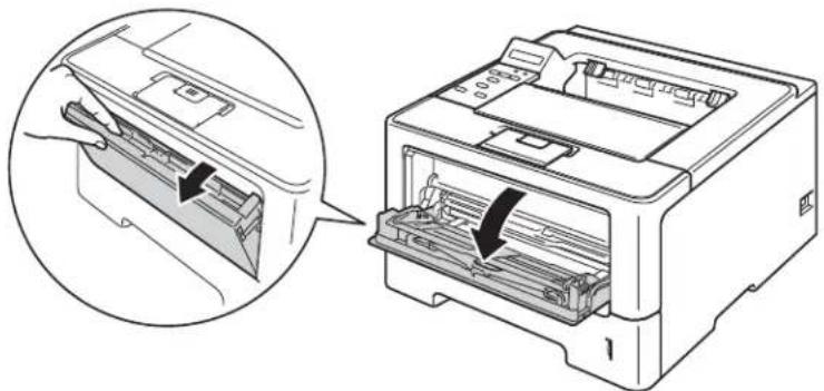BROTHER HL-6182DW - Impressão em papel comum, papel fino, papel reciclado e papel bond da bandeja MU - 1