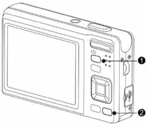 ROLLEI X8 Compact - Alternar entre o modo de GRAVAÇÃO e o modo de REPRODUÇÃO. - 1