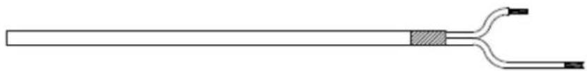 Pure electrical circuit lines without any symbols