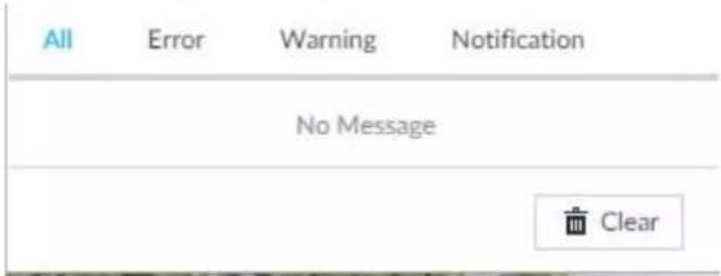 All Error Warning Notification No Message Clear