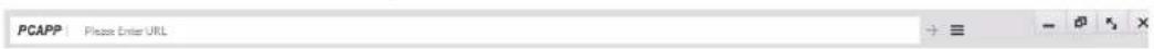 PCAPP | Please Enter URL → ≡ - 0 x1 x