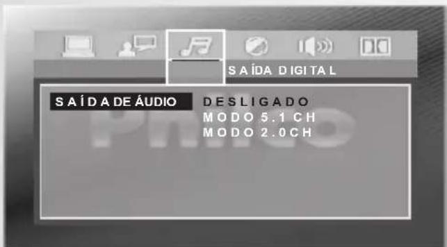 Philco PH140 - Configuração da Saída Digital - Audio Setup - 1