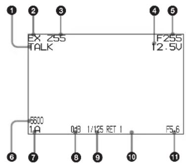 EX 255 TALK 6600 1A 0dB 1/125 RET 1 F255 12.5V F5.6