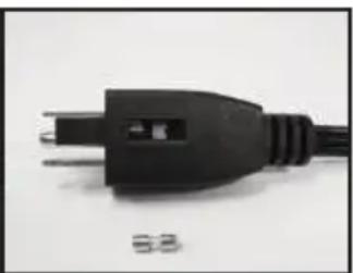 Close-up of a black electrical outlet plug with a visible terminal and label '88' (no other text or symbols)