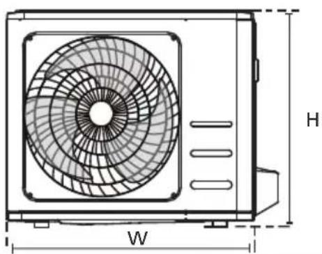 GRUNDIG GEHPK 240 - Διαστάσεις τοποθέτησης μονάδας - 2