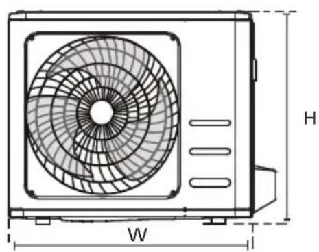 GRUNDIG GEHPK 240 - Dimenzije za namestitev enote - 2