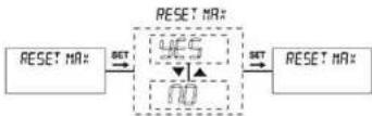 ENTES DCV-11C - "RESET MAX" Maximum Value Reset Menu - 1