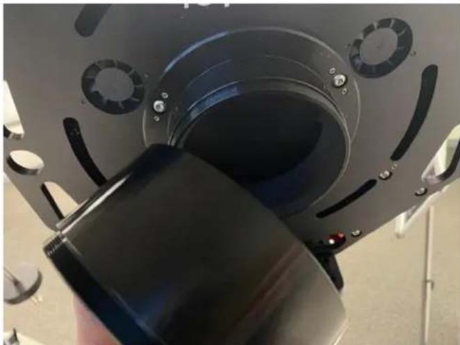 iOptron RC12 - If the focuser drawtube is fully extended and you are still unable to achieve focus you will need to install one or more extension rings. - 2