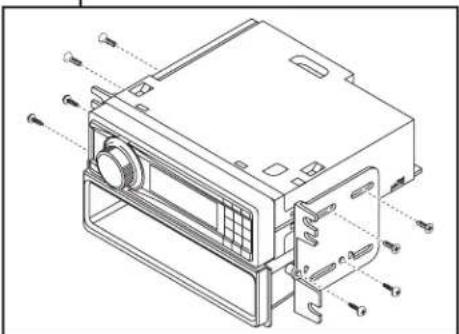 Technical diagram of a device with labeled components and directional arrows indicating assembly or movement.