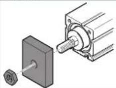 Festo EPCC-BS-32-125-3P-A - Fijar al vástago el elemento adosado - 5