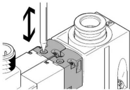Festo OVEM-14-H-B-QO-OE-N-2N - Accionamiento manual auxiliar mecánico - 1