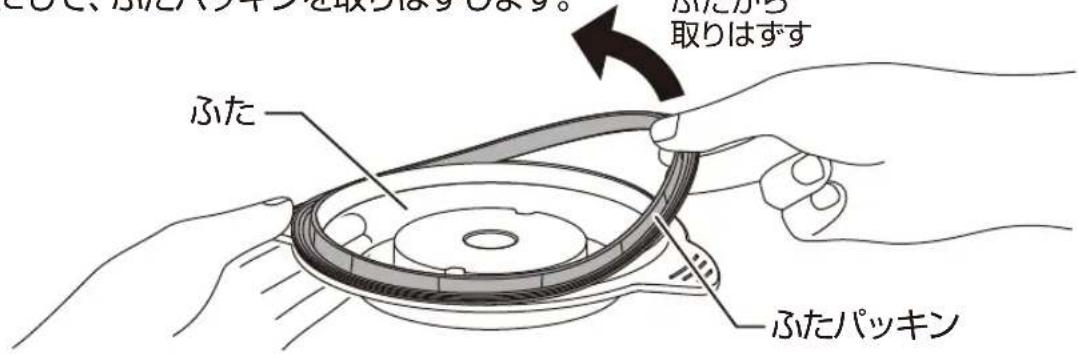 Yamazen MFD-G500 - ふたパッキンの取りはずし - 1