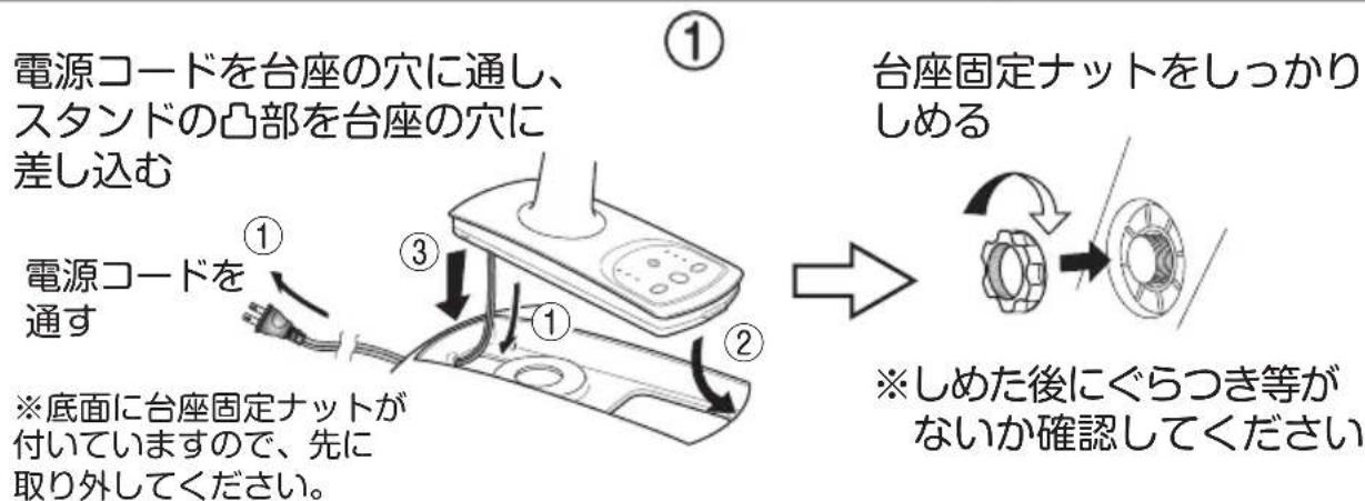 Yamazen YMR-K3011 - 各部の名称と組み立てかた1 - 2