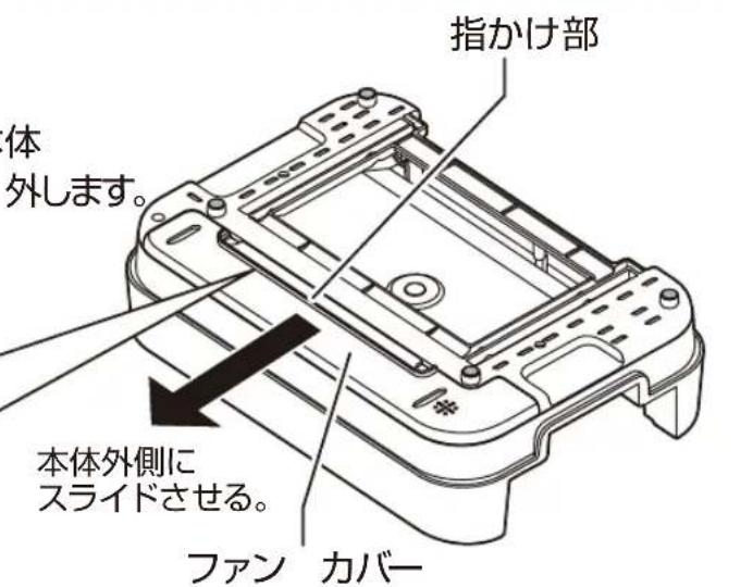 Yamazen YGME-FX100 - ファンカバーの取り外し - 2