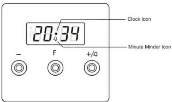 Clock Icon 20:34 Minute Minder Icon - F +/-