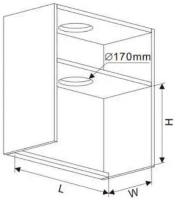 Ø170mm L W H