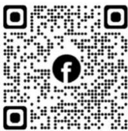 QR code with central Facebook logo, likely linking to a digital resource or website