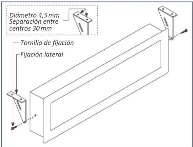 Diámetro 4,5 mm Separación entre centros 30 mm Tornillo de fijación Fijación lateral