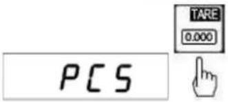 PCE Instruments SD 600 - Función de recuento de piezasPCS - 2