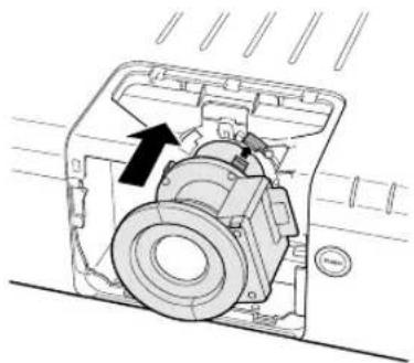SHARP XG-P610X - Attaching the Optional Lens - 2